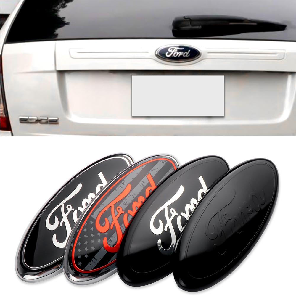 AKG1 Car Front Grille Emblem Rear Trunk Lid Logo Sticker Decor For Ford Focus ST Ranger Mondeo Kuga Ecosport Fiesta Shelby MK2 Fusion