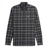 Fred Perry Mens Tartan Brushed Twill Long-Sleeved Shirt