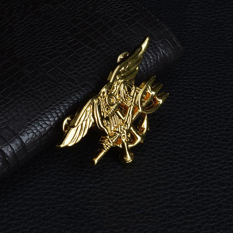 Us Navy Seal Eagle Anchor Trident Metal Badge Insignia Pin Gold Trident Badge Commemorative Medal