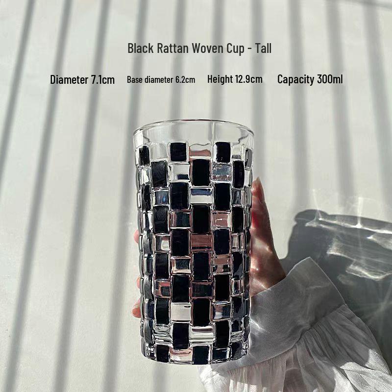Regenbogen-Schimmer Handbemalte Glas Tasse - Bling Design für den Sommer