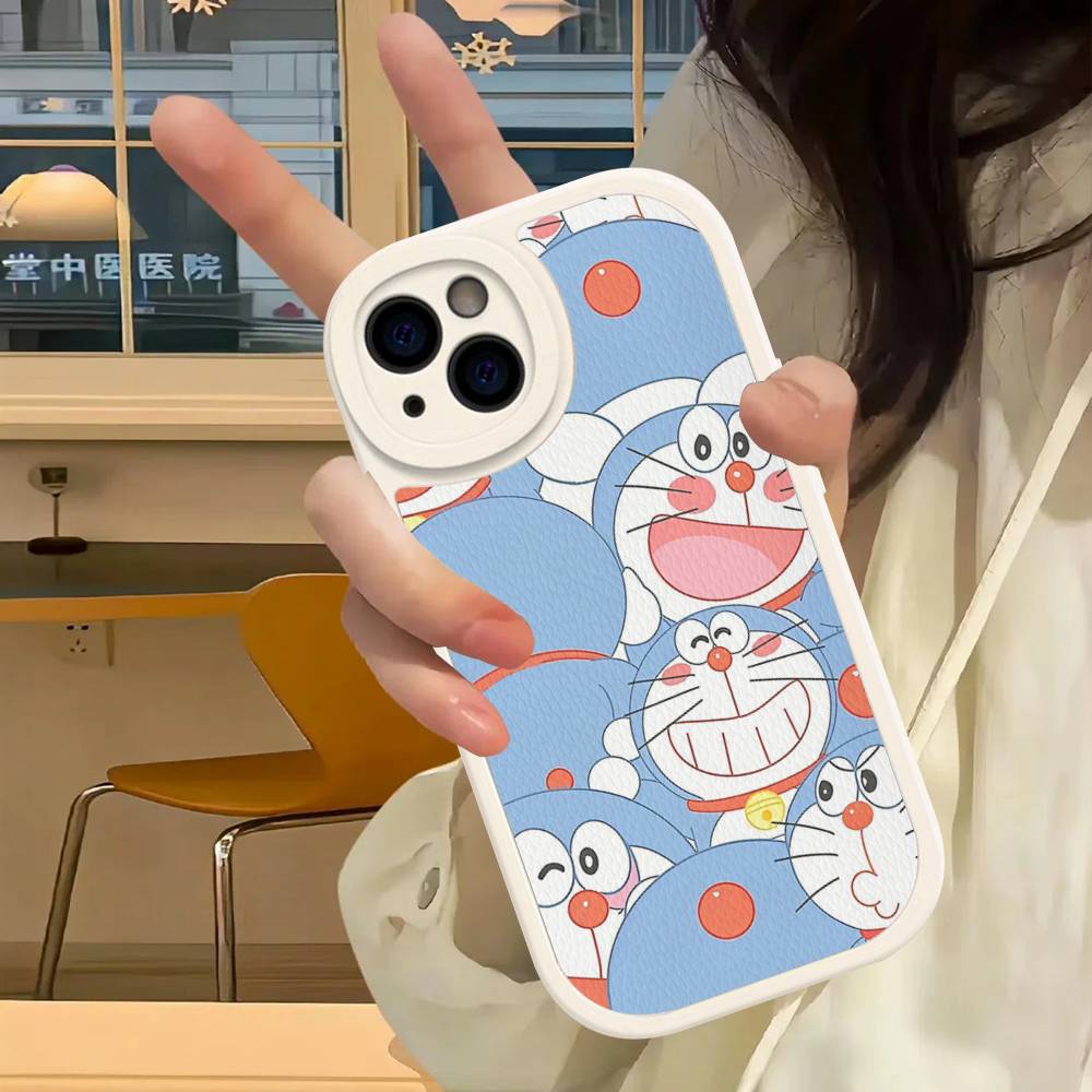 Hot Classic D-Doraemons Cartoon Phone Case Hard Leather For IPhone 14 13 16 Mini 15 14 11 12 Pro Max Plus Fundas
