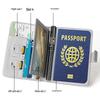 Portable Multi-Functional RFID Passport Holder with Multi-Card Slots, PU Leather, Cross-Border Ticket Protector