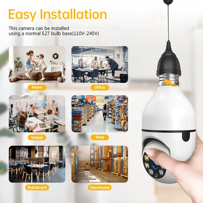 WiFi HD Rotating Light Bulb Camera: Wireless Monitor with Exclusive Hot-Selling Features