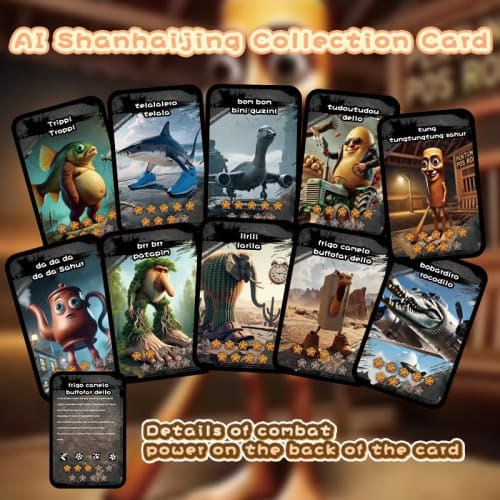 Tuntun Tun Saful Italian Brain Lot Battle Cards, Collectibles, Toys, Kids, Boys, Gifts, Blind Box, Character