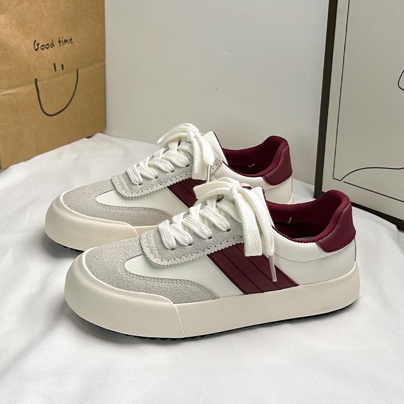 Обувь Dexun 22 года осень новая низкая на плоской подошве повседневная обувь контрастного цвета мягкая подошва нескользящая 35