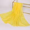 Thin Chinese Red Solid Chiffon Small Silk Scarf  Souvenir  Small Gift  Thin Big Red Women's Gauze Scarf