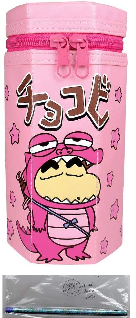 

Crayon pencil pencil and pen pouch in Chocobi pink with our original logo set Shin-chan case, case, pencils. 2-piece (pencil case, pencils) розовый