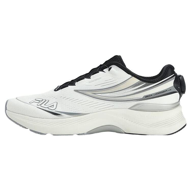 FILA BOA JOGGER M S Fabric Low top Running Shoes Men s Black White A12M321114FVA 40.5