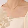 Trendy Japanese-Korean Style English Letter Pendant Necklace for Best Friends