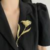 Women Brooch Sparkling Rhinestones Flower Leaf Shape Lapel Pin Suits Coats Bags Scarves Badge Versatile Accessory
