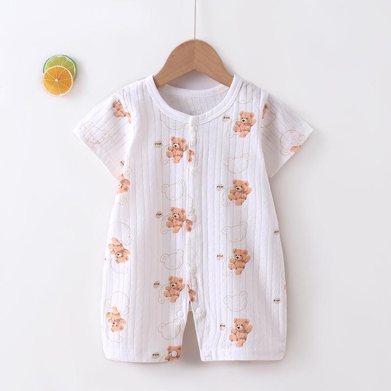 Cotton Jacquard Baby Romper for 0-1 Year - Summer Style