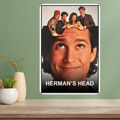 Hermanaposs Head Classic TV Show Metal Poster Sign 20x30cm（7.8x11.8inch）