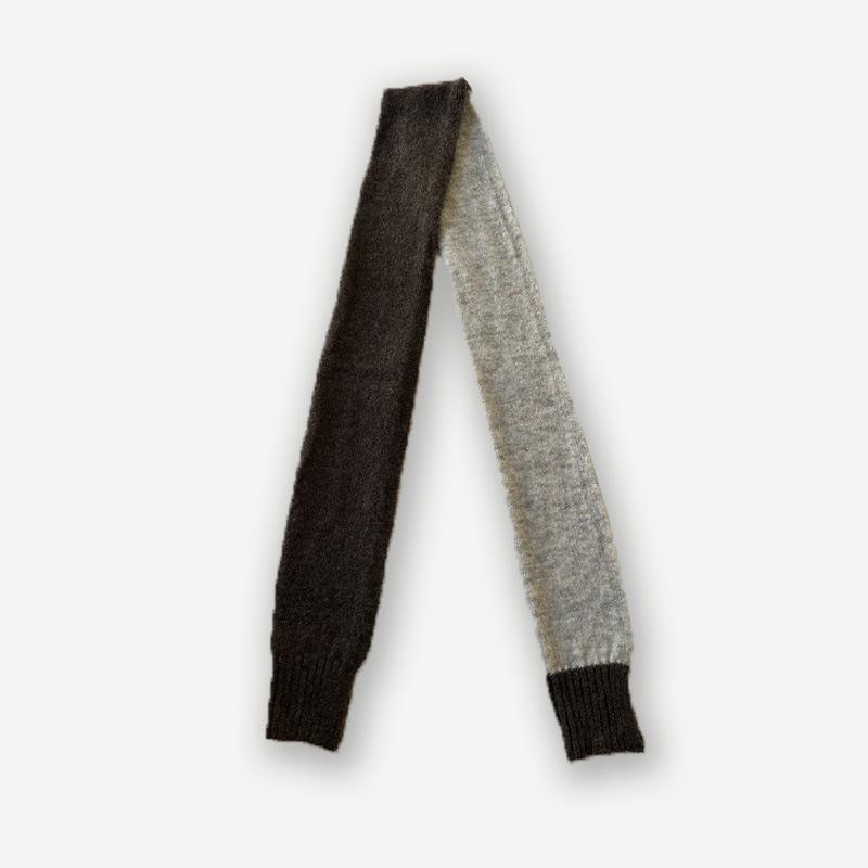 

Alpaca Wool Blend Color Block Wool Scarf for Men and Women Winter Soft Touch Wool Scarf 180x24cm