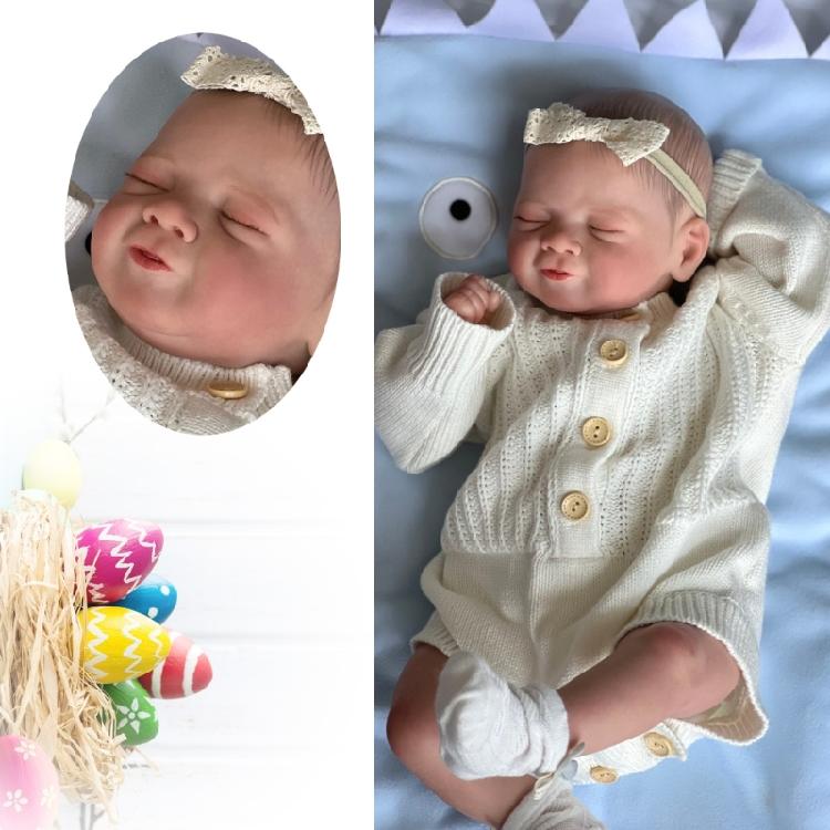 18Inch Reborns Baby Newborn Sleeping Doll Realistic Cute Doll with Clothes