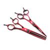Xy1 Burgundy Model, Hair Scissor Set, Flat Scissors, Thin Scissors, Free Comb Scraper, Special For Hair Salons.