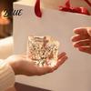 Ice Cube Squeeze Toy Christmas Toy Confetti Filled Stress Relief Soft Toys Slow Rebound Clear for Anxiety Reduction Calming Sensory
