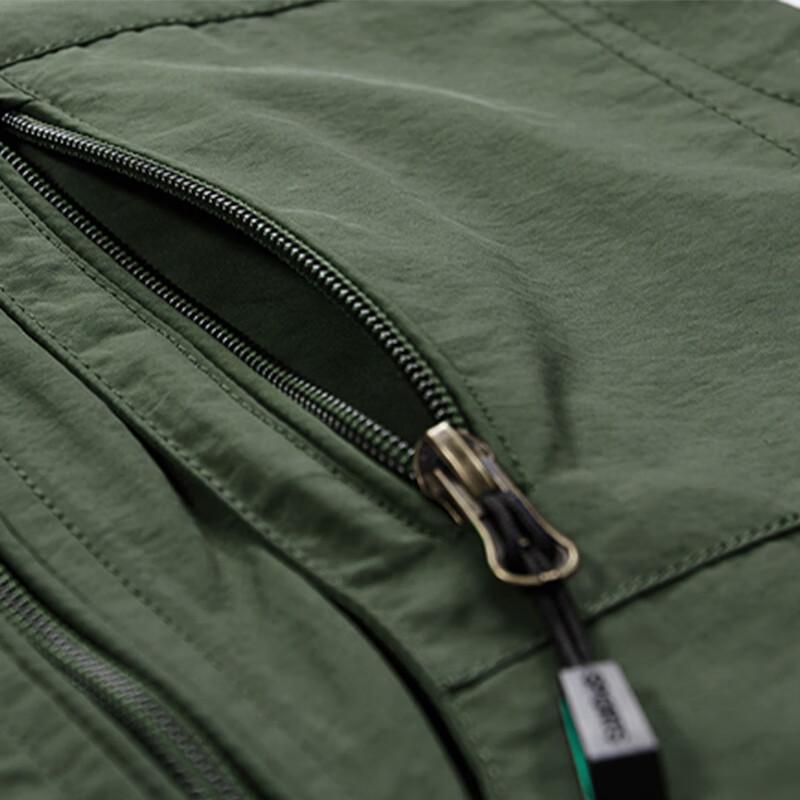 Jeep Men's Spring/Fall Stand-Collar Multi-Pocket Utility Vest