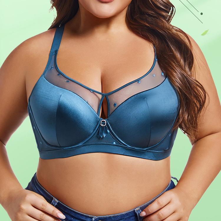 Thin Plus Size Bra for Women Without Steel Rims Sexy Seamless Bra with Seamless Stitching Breathable Plus Size Bra