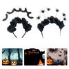 Unique Headpieces Soft Bat Ears Headband With Shimmering Detail Cosplay For Halloween Costume For Adults