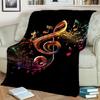 3D Colorful Musical Note Music Score Blanket,Soft Throw Blanket for Home Bedroom Bed Sofa Picnic Travel Office Cover Blanket Kid