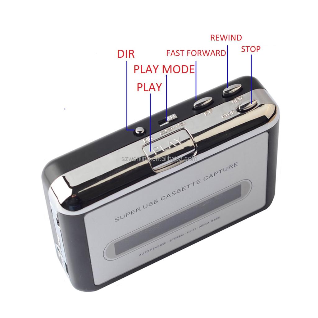 Ready Stock Portable Cassette Record Tape Player to MP3 CD Converter USB Recording Audio Play