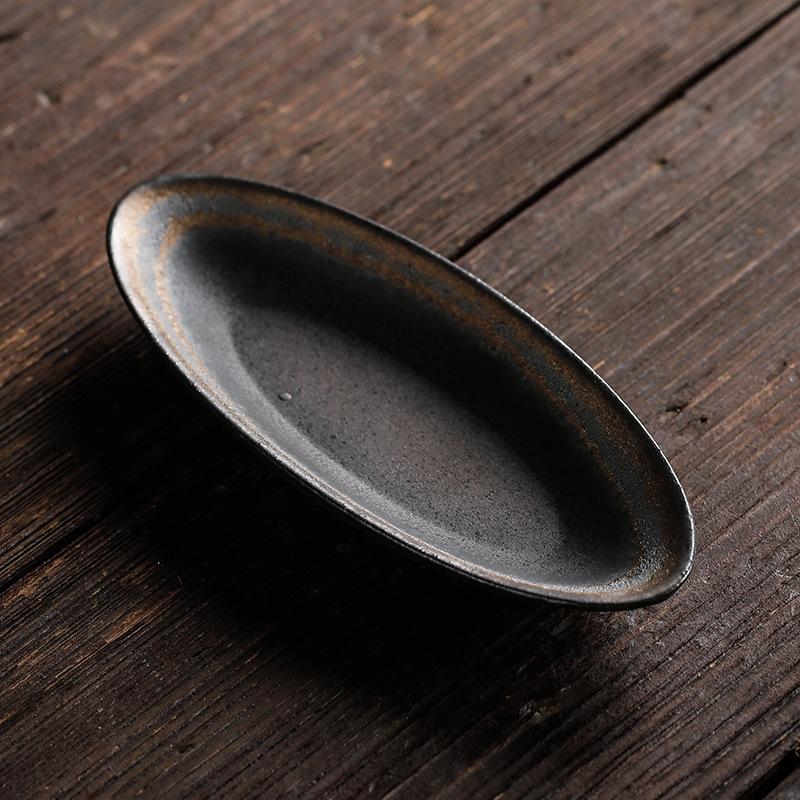

Pottery Wood Burning Tsp New Chinese Retro Handmade Kiln Baked Iron Glaze Kung Fu Tea Set Tea Ceremony Accessories Porcelain