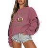 Women's Casual Fashion Round Neck Long Sleeve Halloween Printed Sweatshirt