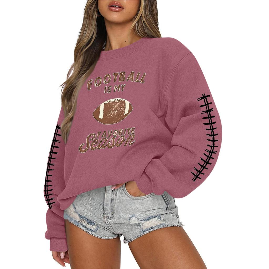 Women's Casual Fashion Round Neck Long Sleeve Halloween Printed Sweatshirt