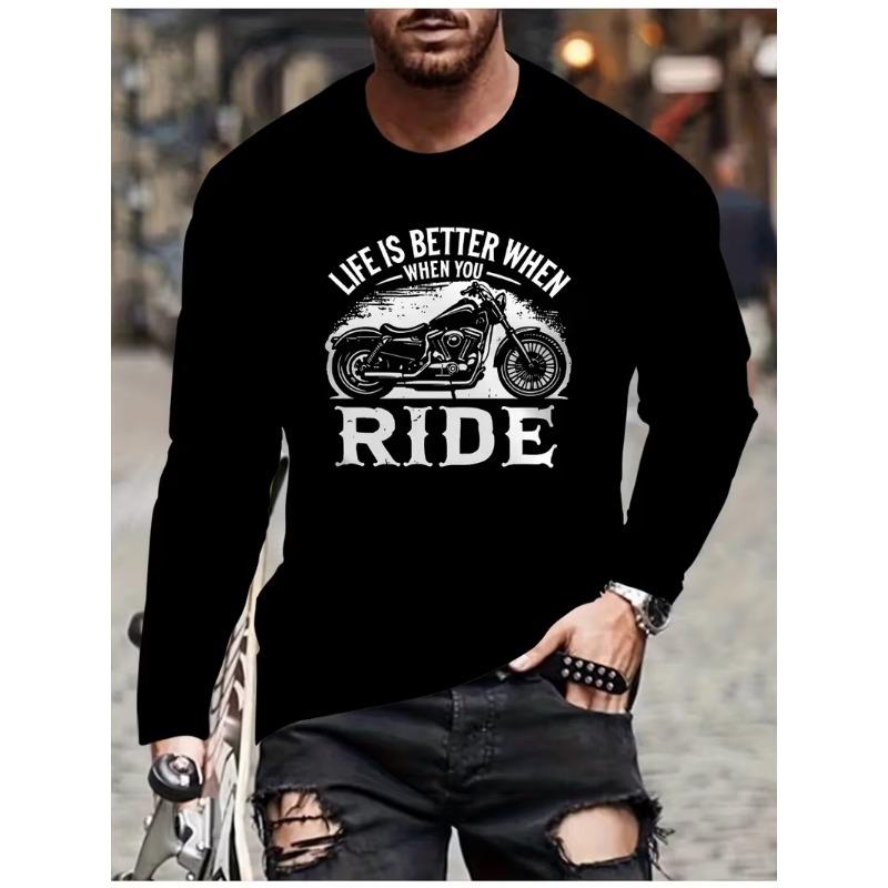 Men's Long Sleeve T-Shirt Casual Fashion