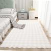 Plush Faux Rabbit Fur Bedroom Rug - Soft Tatami Full Coverage for Girls