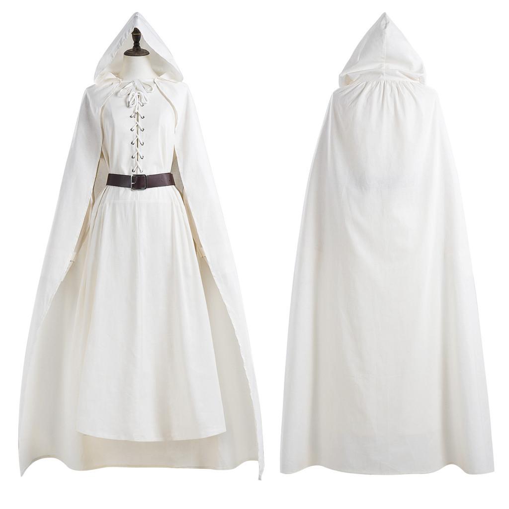 Stupendo Set Costume Cosplay di Gandalf per Halloween con Mantello e Tuniche Unisex