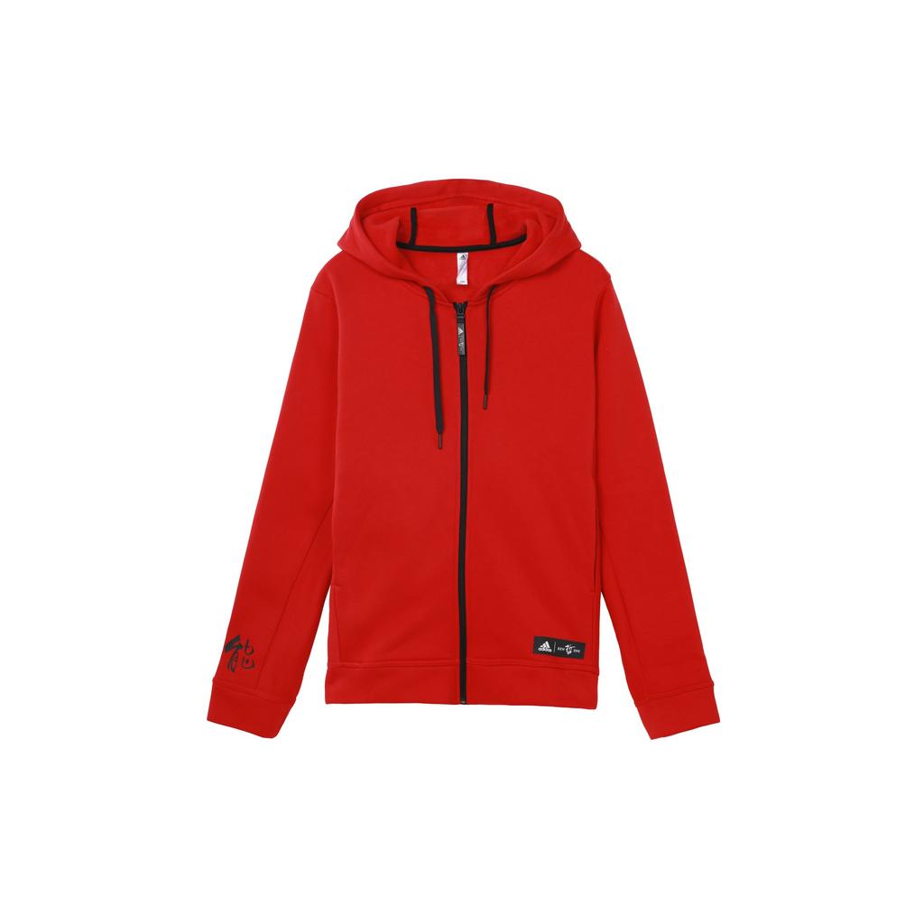 Adidas Rose FZ Sports Casual Hooded Basketball Jacket Men Outerwear Light-Crimson EA3395