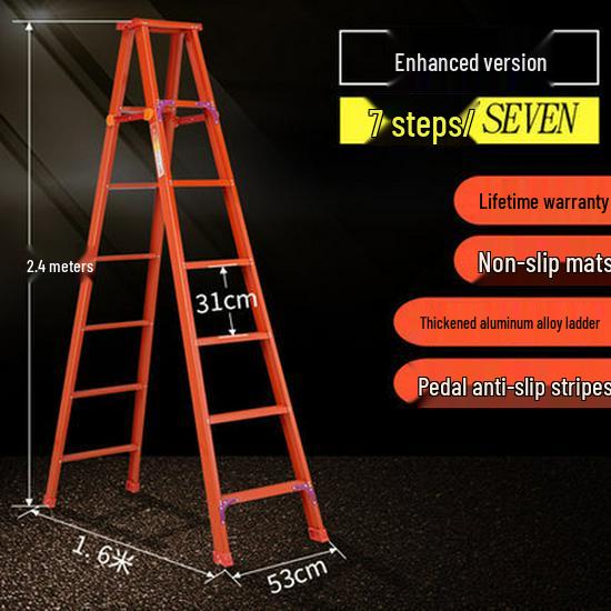 Multi-functional A-frame Aluminum Alloy Folding Telescopic Ladder for Indoor & Outdoor Use