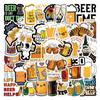 55 Autocollants Créatifs de Bière Graffiti Dessin Animé pour Décoration DIY de Téléphone et Ordinateur