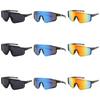 9PCS Men's and Women's Outdoor Riding Glasses Sunglasses Explosion-proof Bicycle Color Film Reflective Sunglasses Sports Glasses