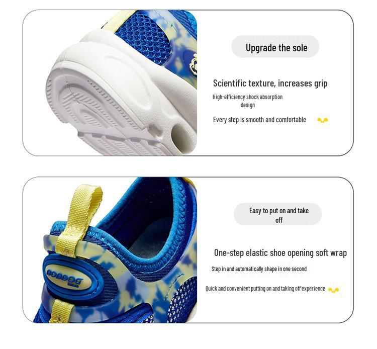 Bobodou 2025 Summer Mesh Sports Shoes for Kids - Breathable, Casual Sneakers for Medium to Large Child, Dad-Style Baby Girl Footwear