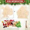 6pcs Christmas decorations wooden dwarfs, unfinished wood carvings, elf slices, wooden ornaments, handmade, ready for painting
