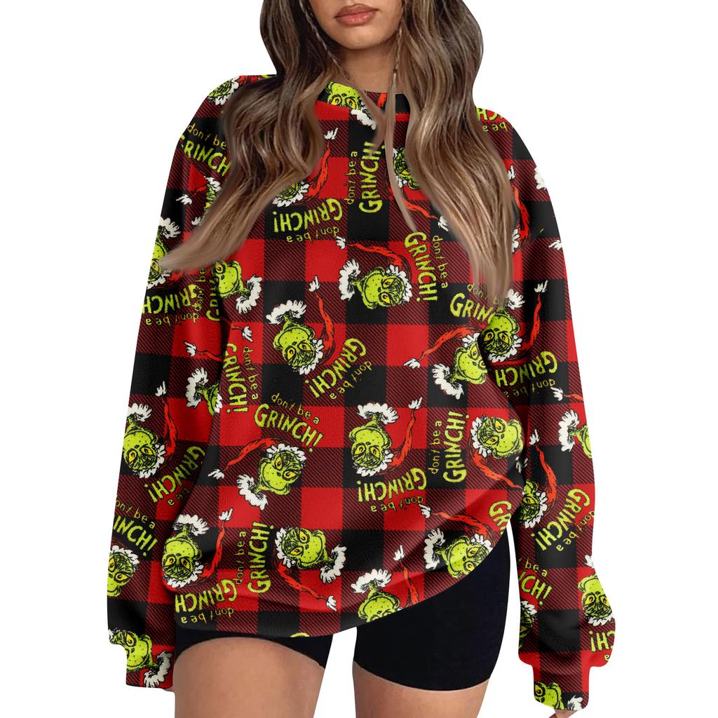 Women's Colorblock Sweatshirt Long Sleeve Round Neck Casual Comfortable Loose Lightweight Women's Sweatshirt