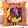 Cartoon Comic P Chan R-Ranma ½ 3 Pillow Case Natural Linen Organic Fabric Double-Sided Printing Sofa Home Decor Gift Pillow Case