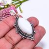 White Coral 925 Sterling Silver Pendant V9035, White Pendant, Marquish Pendant, Valentin's Day Gift, Gift For Her, Birthday Gift, Handmade Jewelry, Si
