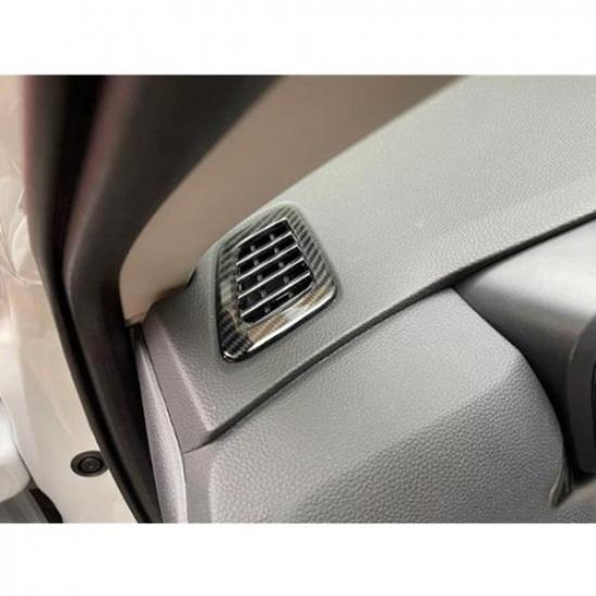 For Honda CR-V CRV 2023 2024 Carbon Fiber Dashboard Air Outlet Vent Cover Trim