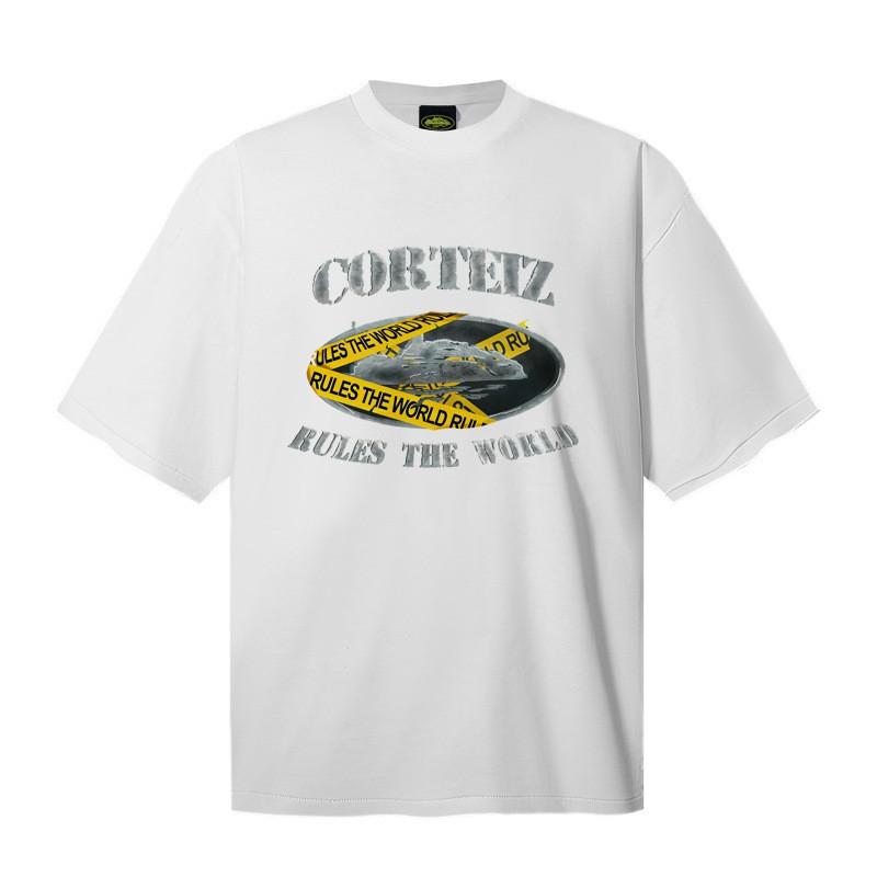 Corteiz Alcatraz Streetwear Heavyweight Cotton Tee Unisex Oversized Fit Casual Short Sleeve