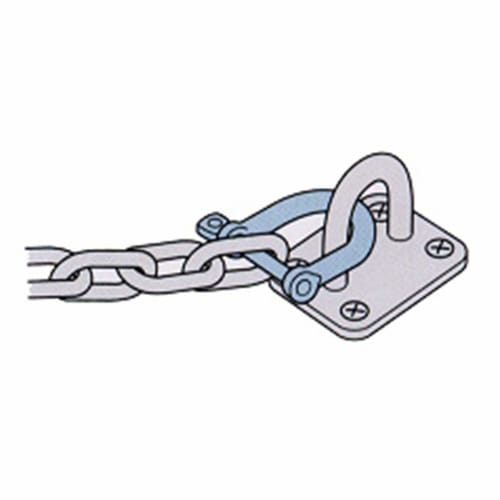 AIAI 16mm Silver Screw Shackle, Adjustable, Connecting, and Fixed, 15-304