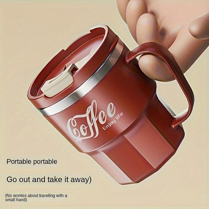 Hot Selling Insulated Cup, 304 Stainless Steel Water Cup, Household with Lid, Anti Drop Mug, Office Cup, Dormitory Cola Cup