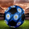 SIZE 5 Leicester City FC Soccer Ball Colorful All Ages Machine Stitched PVC Competition Ready Durable High-Bounce