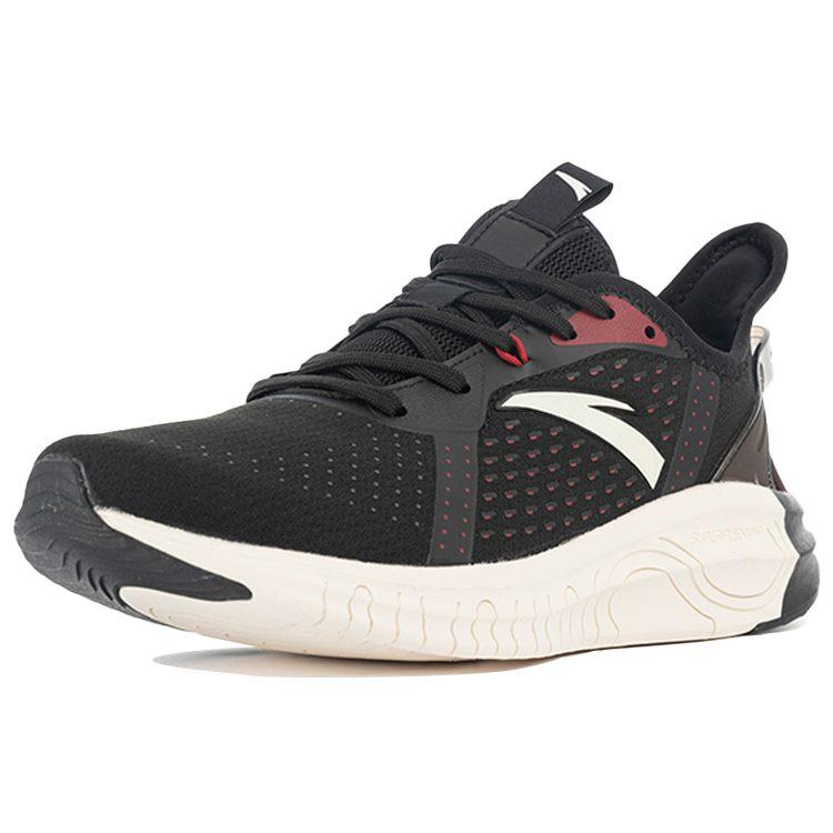 Anta Mesh Breathable Abrasion Resistant Breathable And Wear resistant Low top Running Shoes Men's Black 112115557-2