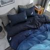 Comforter Night Starry Sky Bedding Set Queen Galaxy Moon Star Blue Gradient Color Comforter Soft Reversible