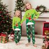 Print Cute Family Set Pajamas, Home Clothes, Family Set Long Sleeve Top Pants Set