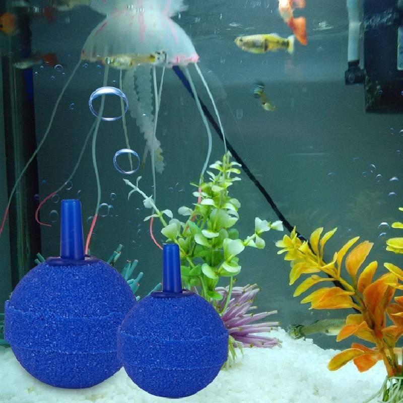 Stone Air Pond Fish Tank Oxygen Pump Head Oxygenation Ceramic Material Blue