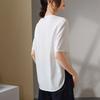 Round Hem Short-Sleeved T-Shirt for Women